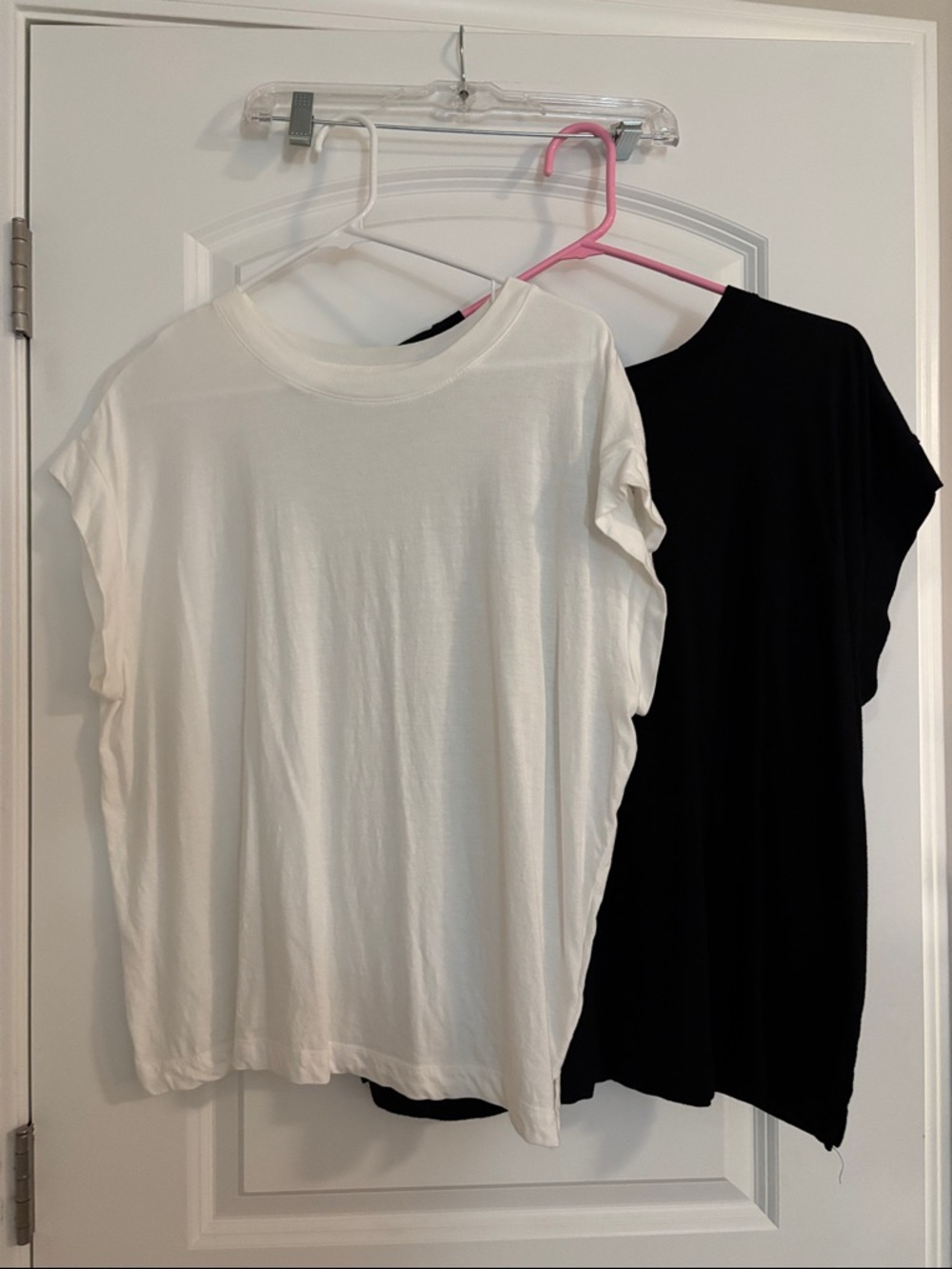 Classic Crewneck Women's Tee - White and black